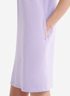 Robe &agrave; manches courtes et demi-glissi&egrave;re en jersey bouclette Cooper