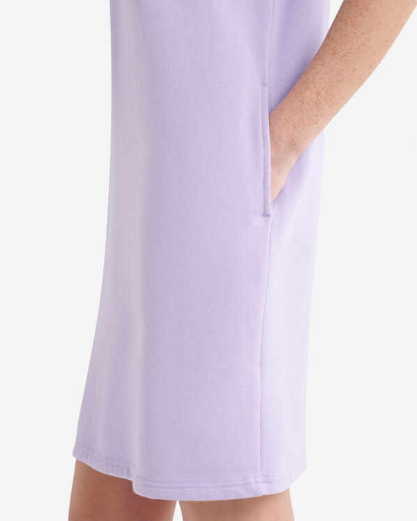 Robe &agrave; manches courtes et demi-glissi&egrave;re en jersey bouclette Cooper