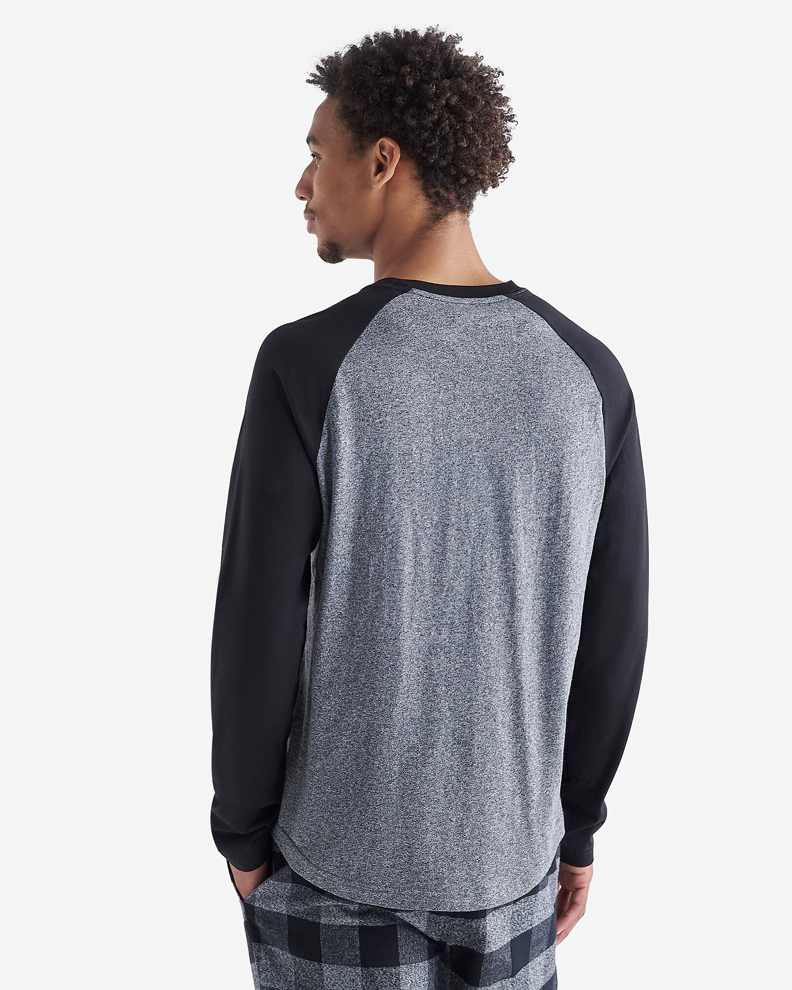 Mens Cooper Plaid Raglan Long Sleeve T Shirt Graphic T Shirts Roots