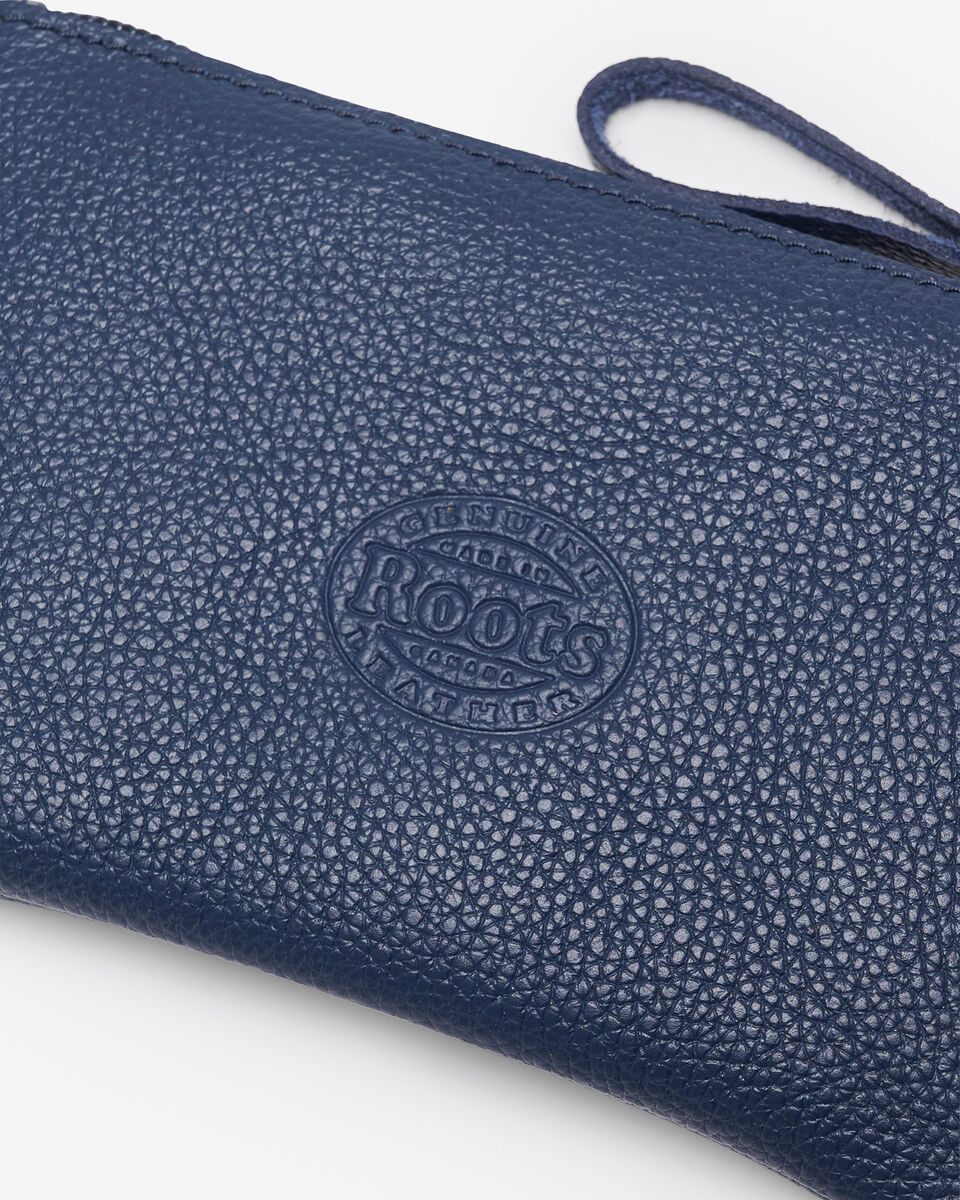 Pochette moyenne à glissière en cuir Cervino