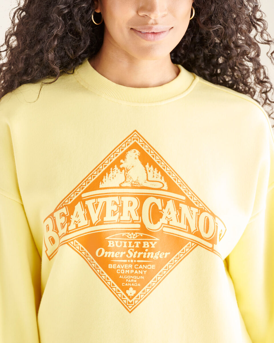 Roots Beaver Canoe Relaxed Crew Sweatshirt Gender Free. 5