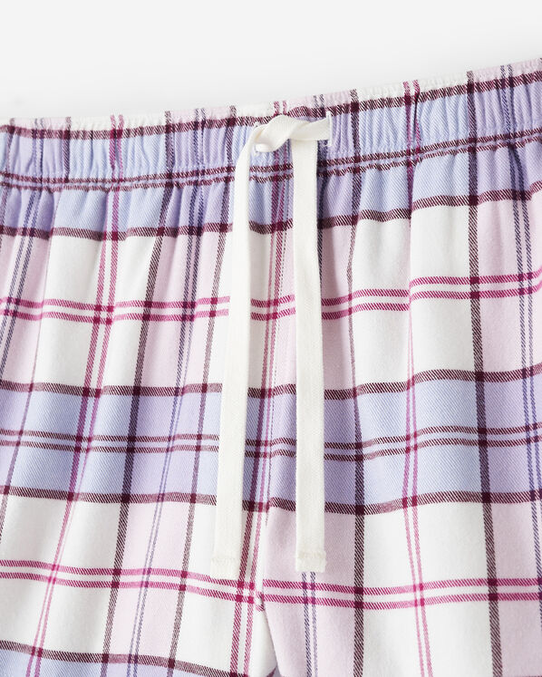 Short de pyjama &agrave; carreaux pour femme