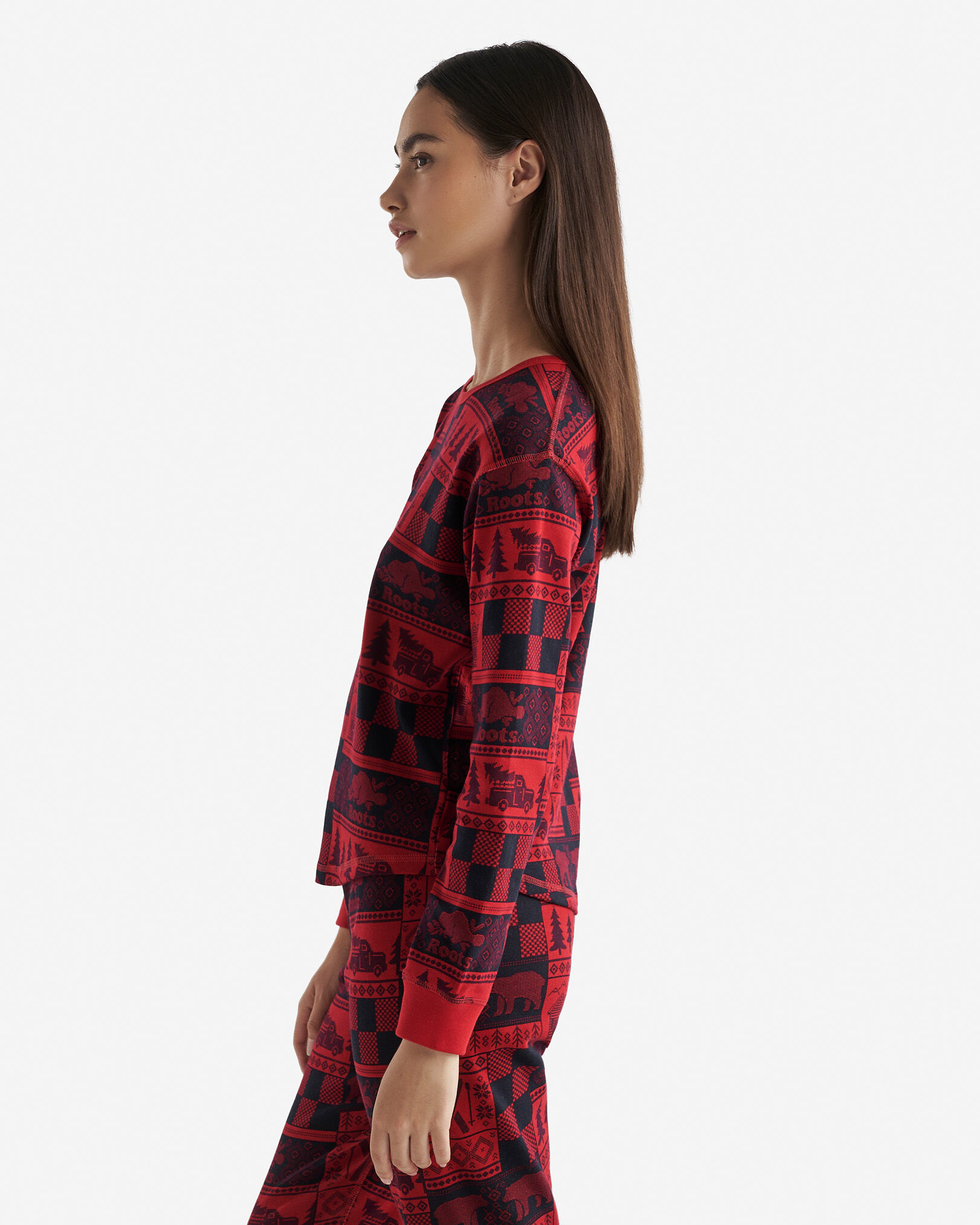 Womens Holiday Pajama Top
