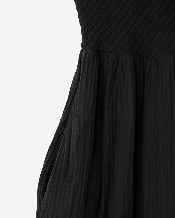 Robe nid-d&rsquo;abeilles en gaze de coton Isla