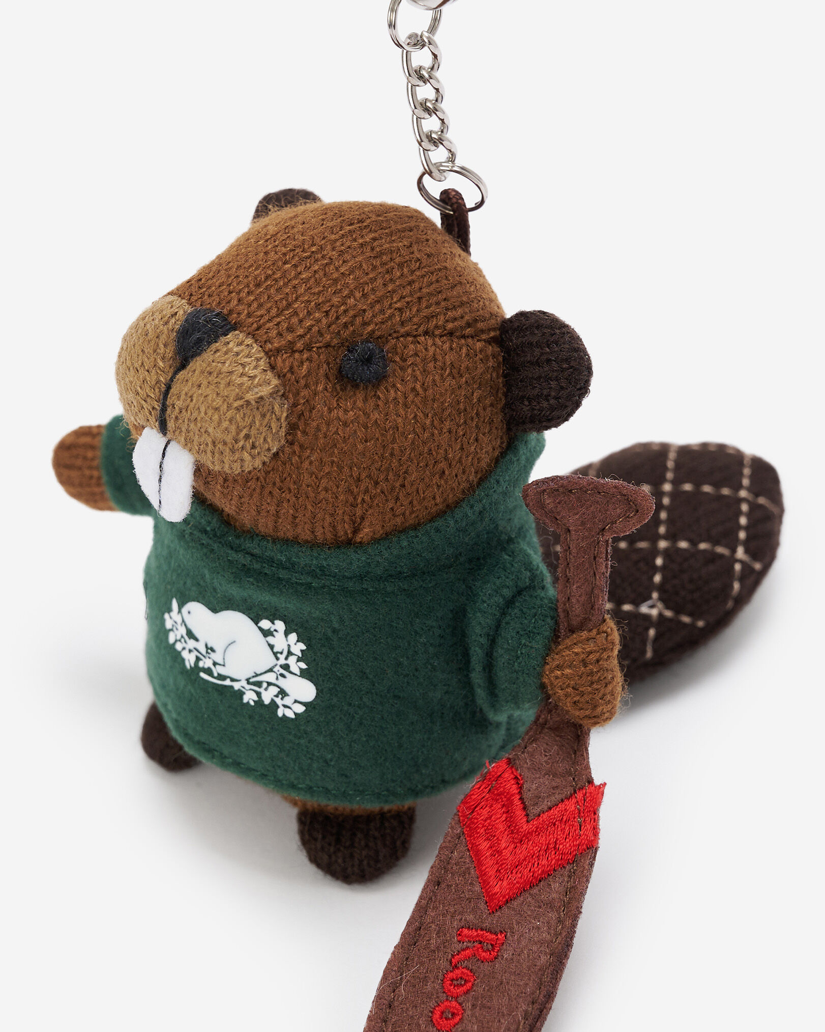 Beaver Canoe Keychain
