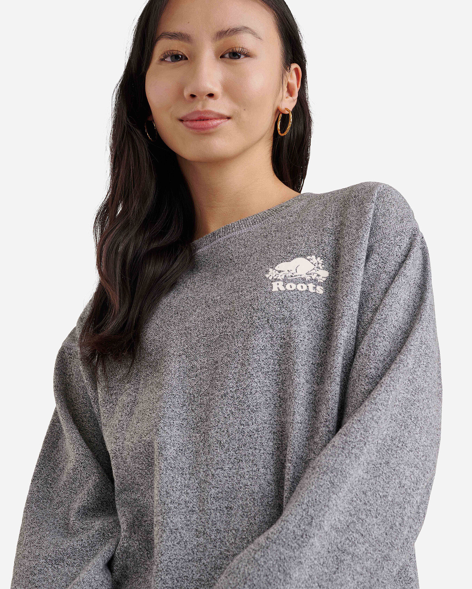 Organic Cooper BF Crew Sweatshirt Sweatshirts and Hoodies Roots