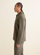 Junction Knit Twill Half Zip Polo