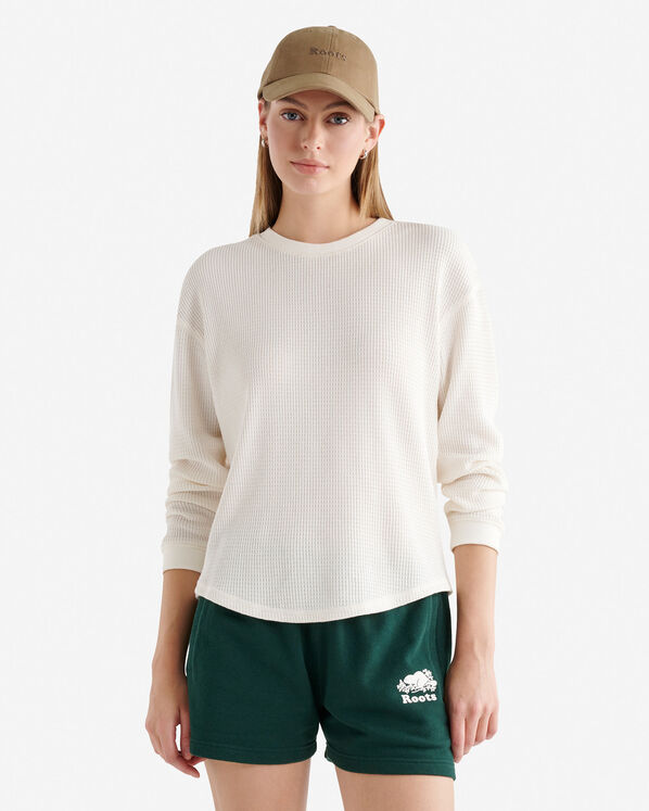 Waffle Long Sleeve Top