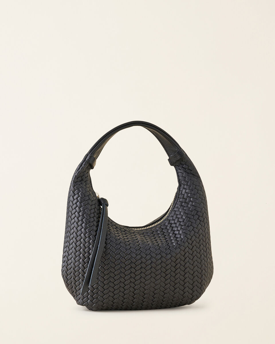 Mini sac Lola en cuir tressé