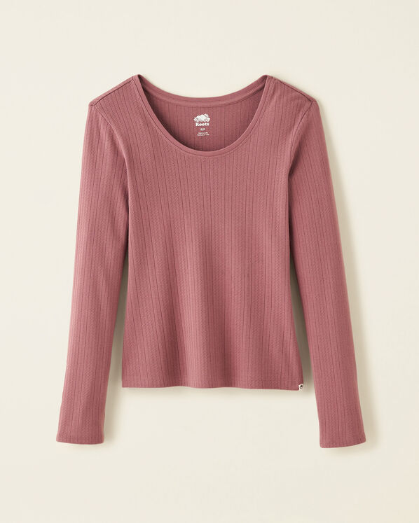 Emilie Pointelle Long Sleeve Top