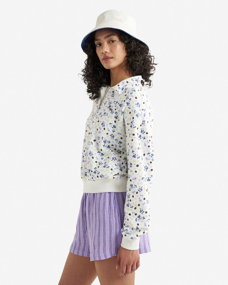 Roots Floral Quarter Zip