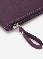 Pochette moyenne à glissière en cuir Cervino