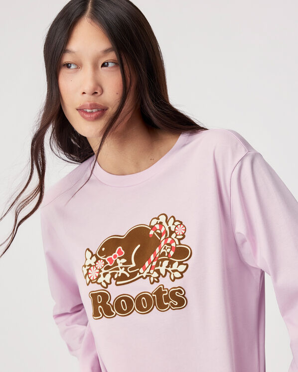 Womens Festive Cooper Long Sleeve T-Shirt
