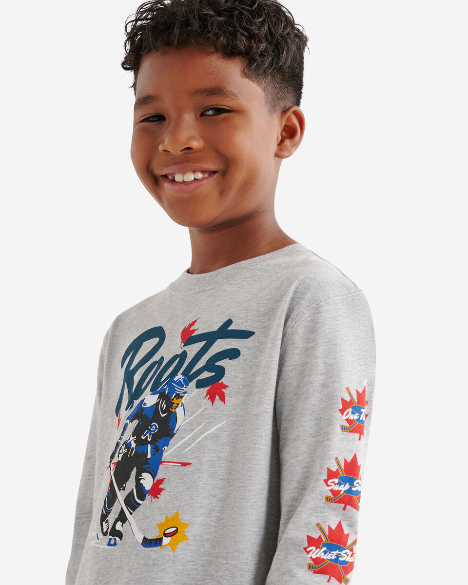 T-shirt à manches longues Hockey pour enfants