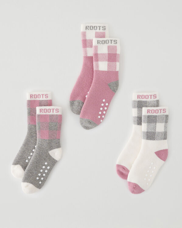 Toddler Park Plaid Sock 3 Pack