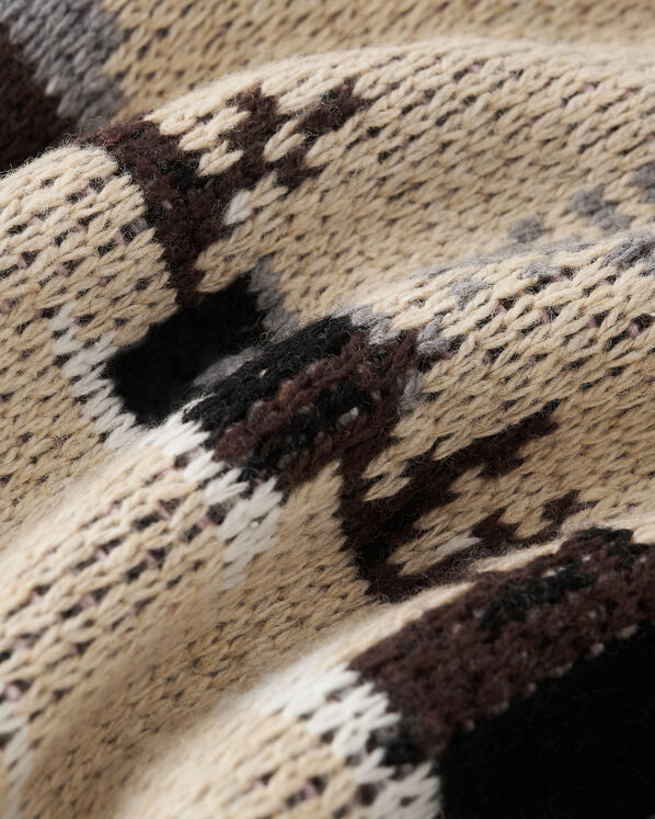 Cardigan-ch&acirc;le Cabane &agrave; motifs Fair Isle