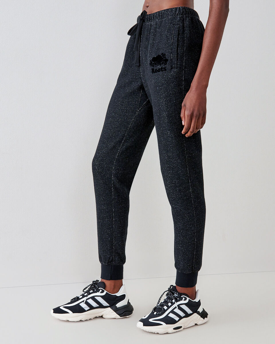 Pantalon court en molleton ajusté à cheville côtelée (entrejambe : 26 po)