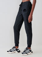 Pantalon court en molleton ajusté à cheville côtelée (entrejambe : 26 po)