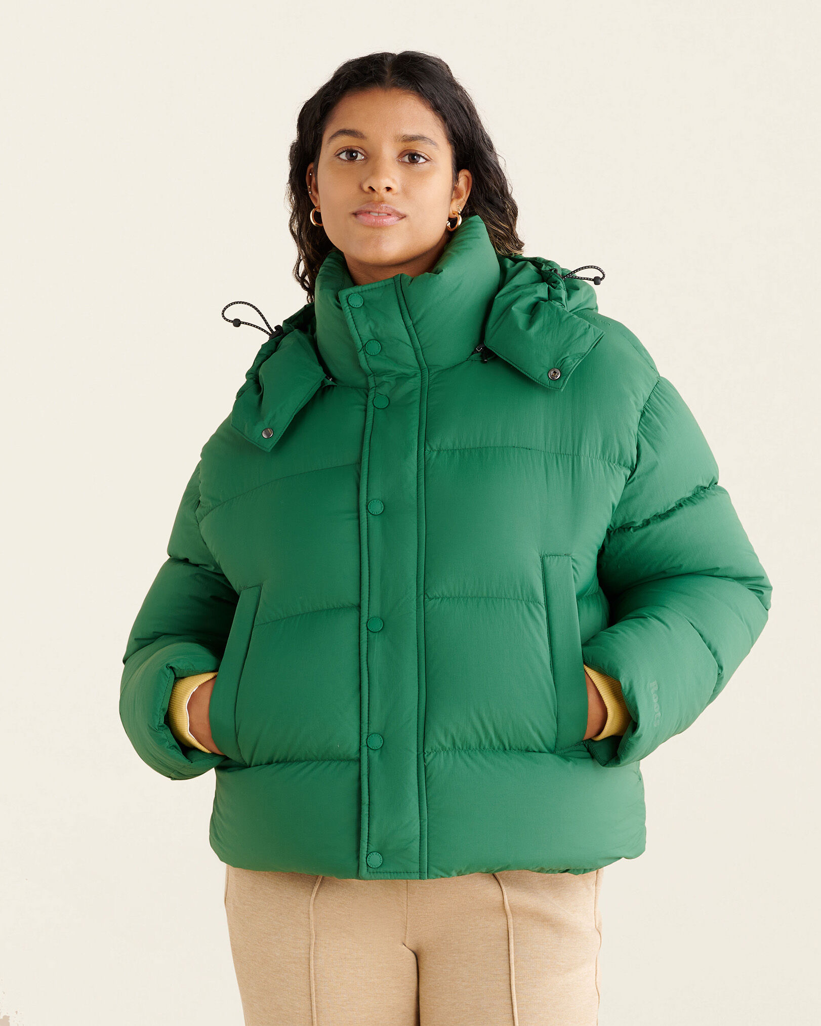 Bubble jacket roots shop