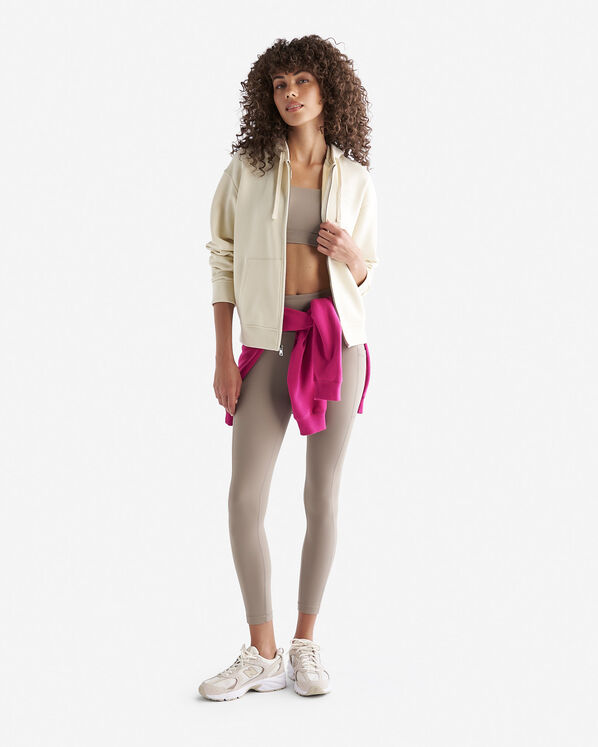 Chandail original décontracté à capuchon et glissière en coton bio Chandail original décontracté à capuchon et glissière en coton bio