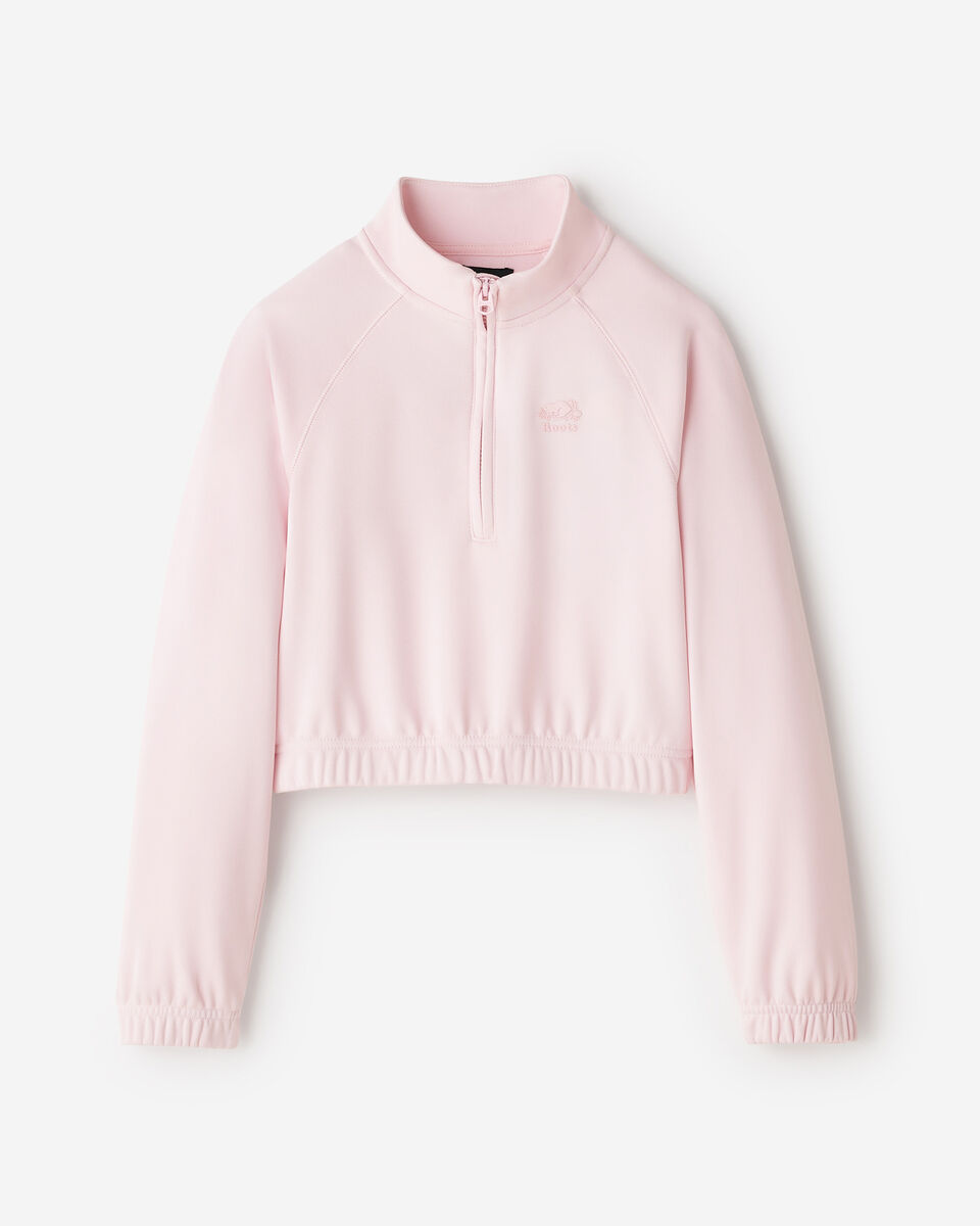 Girls Active Half Zip Top