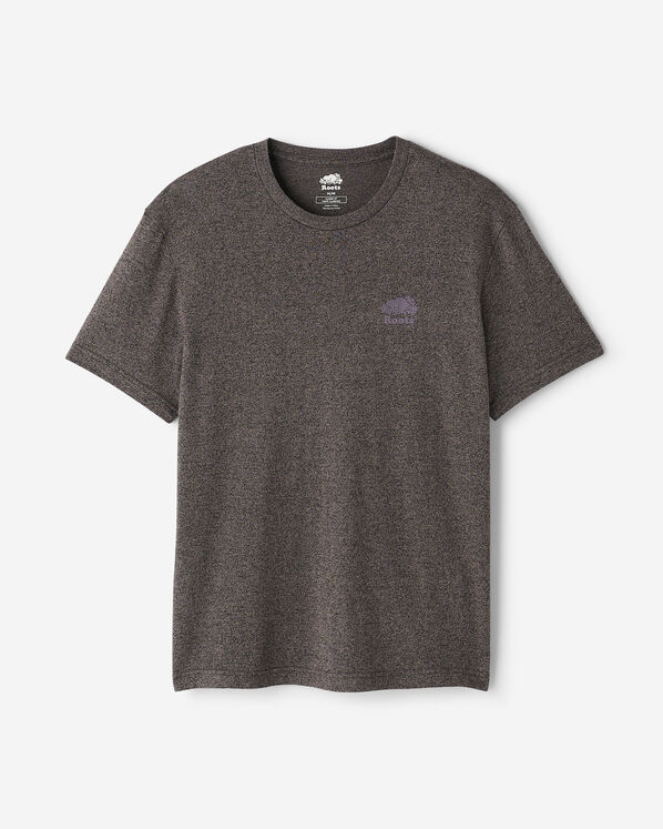 T-shirt poivré en coton bio pour hommes
