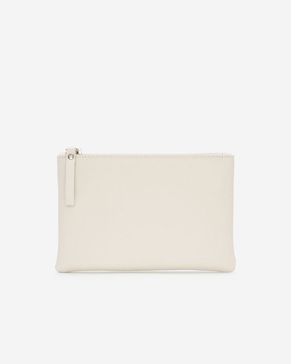 Grande pochette à glissière en cuir Cervino