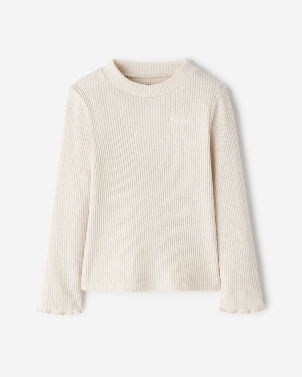 T-shirt côtelé scintillant Cooper pour toutes-petites