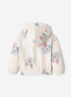 Chandail ourson douillet &agrave; capuchon et glissi&egrave;re pour b&eacute;b&eacute;s