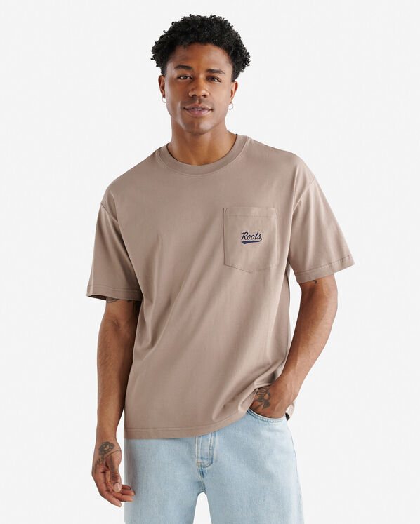 T-shirt décontracté à poche Roots pour hommes