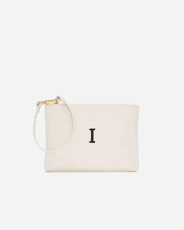 Monogram Wristlet Ivory