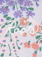 Chandail à capuchon et glissière motif floral pour tout-petits