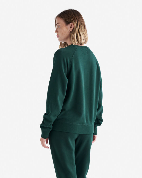 Chandail original à col rond en molleton de coton bio Chandail original à col rond en molleton de coton bio