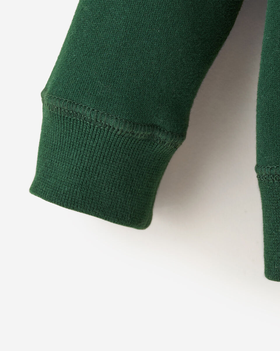 Chandail original à capuchon et glissière en coton bio pour bébés