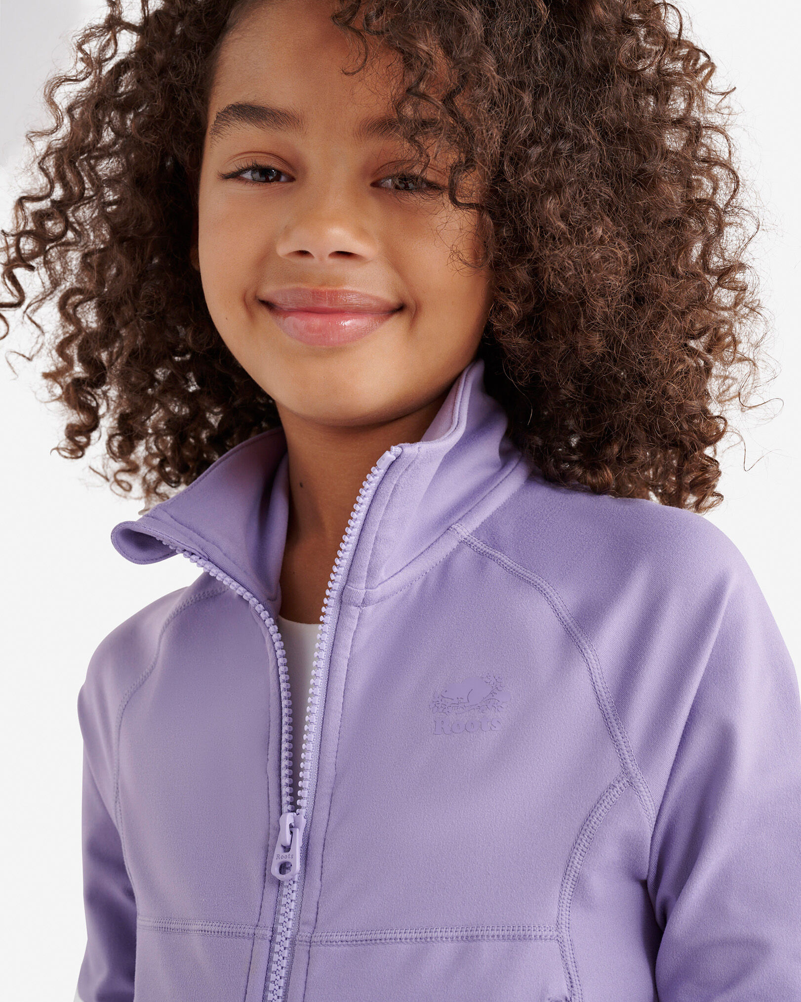 Blouson sport à glissière pour filles