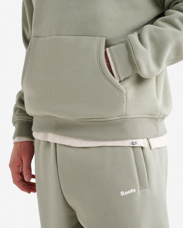 Chandail &agrave; capuchon en molleton nuage