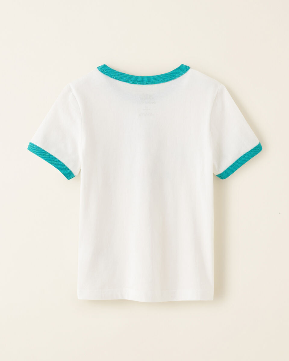 T-shirt à bordures contrastantes Beaver Canoe pour tout-petits