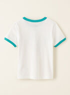 T-shirt à bordures contrastantes Beaver Canoe pour tout-petits