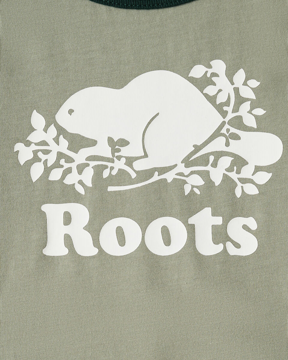 Combinaison style baseball à manches courtes en coton biologique Cooper pour bébés