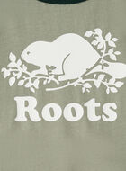 Combinaison style baseball à manches courtes en coton biologique Cooper pour bébés