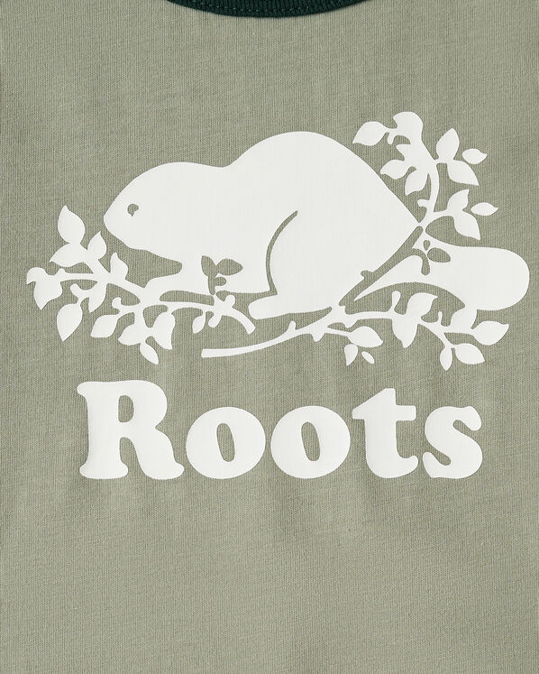 Combinaison style baseball à manches courtes en coton biologique Cooper pour bébés