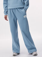 Pantalon &agrave; jambe large en molleton de coton bio Cooper