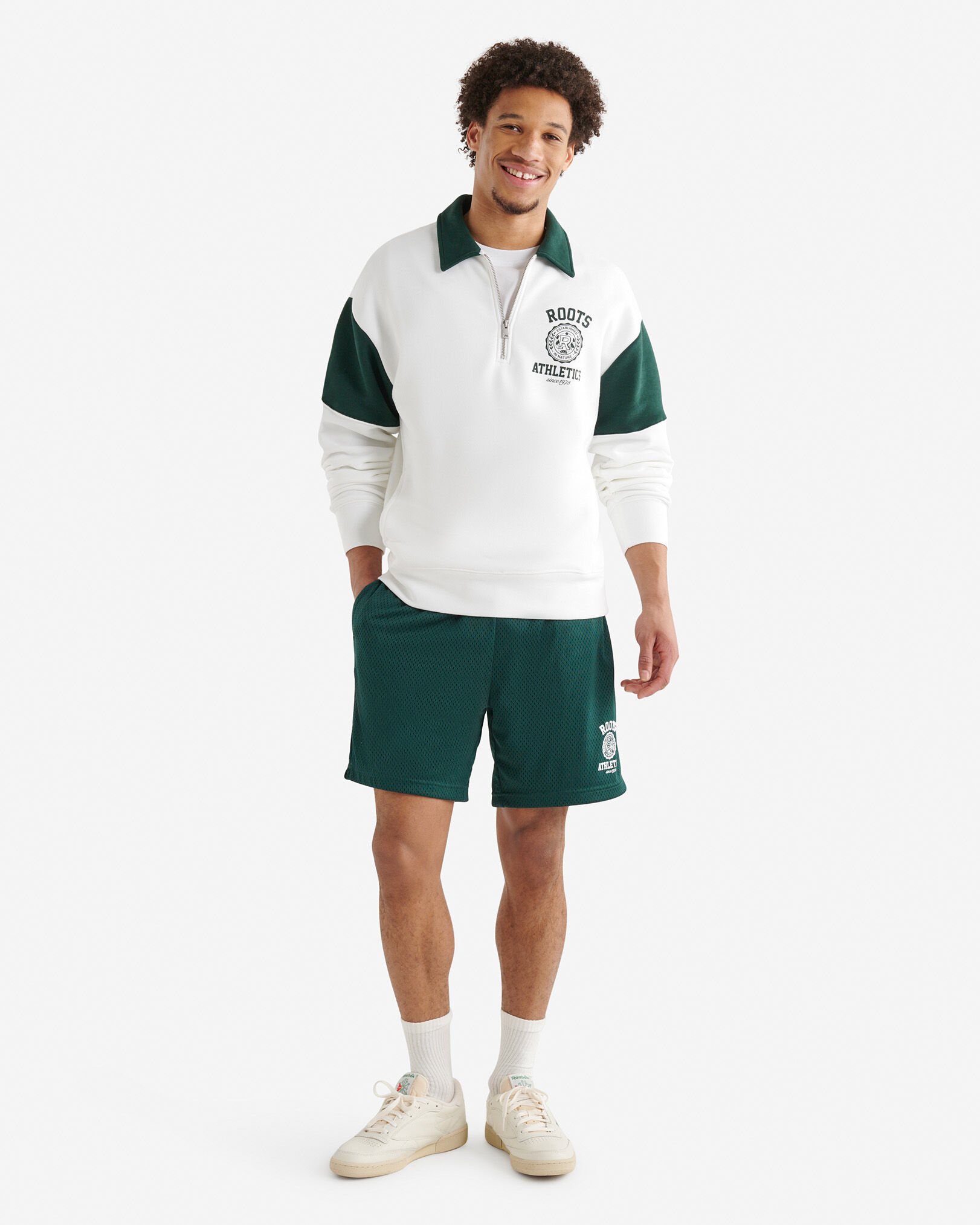 Legacy Crest Half Zip Polo