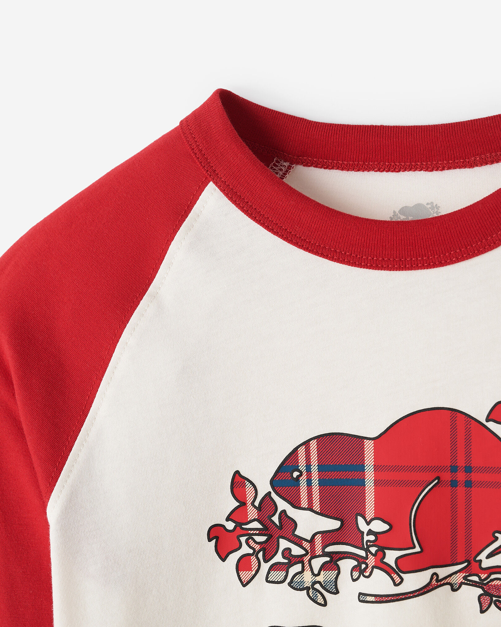 Kids Plaid Baseball T-Shirt