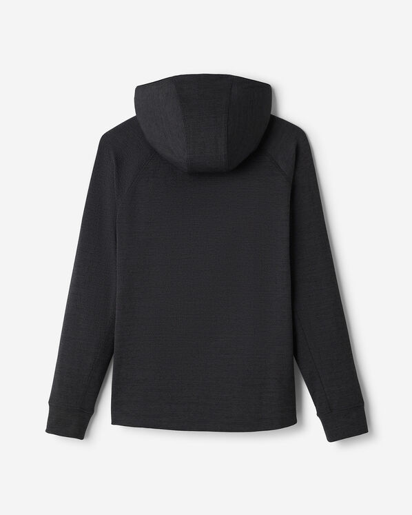 Chandail sport textur&eacute; &agrave; capuchon et glissi&egrave;re 