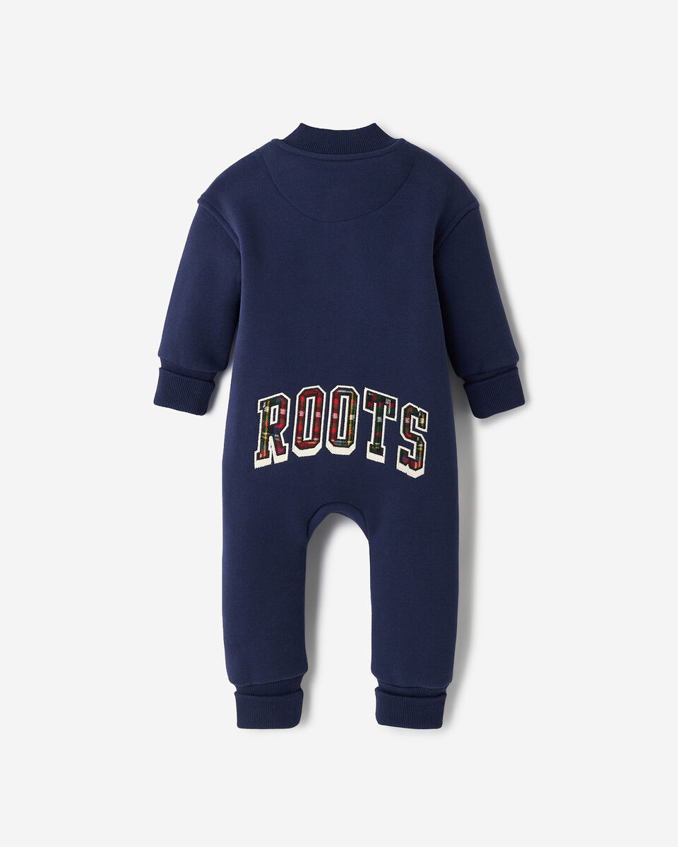 Barboteuse avec appliqu&eacute; &agrave; carreaux pour b&eacute;b&eacute;s 