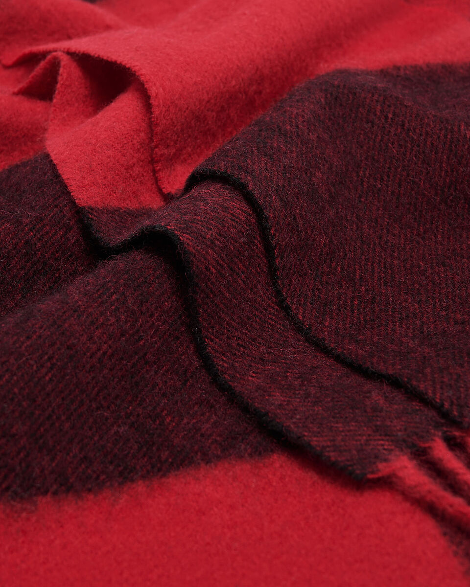 Écharpe en laine à carreaux