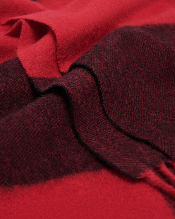 Écharpe en laine à carreaux