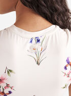 Renew Knit Floral Crop T-Shirt
