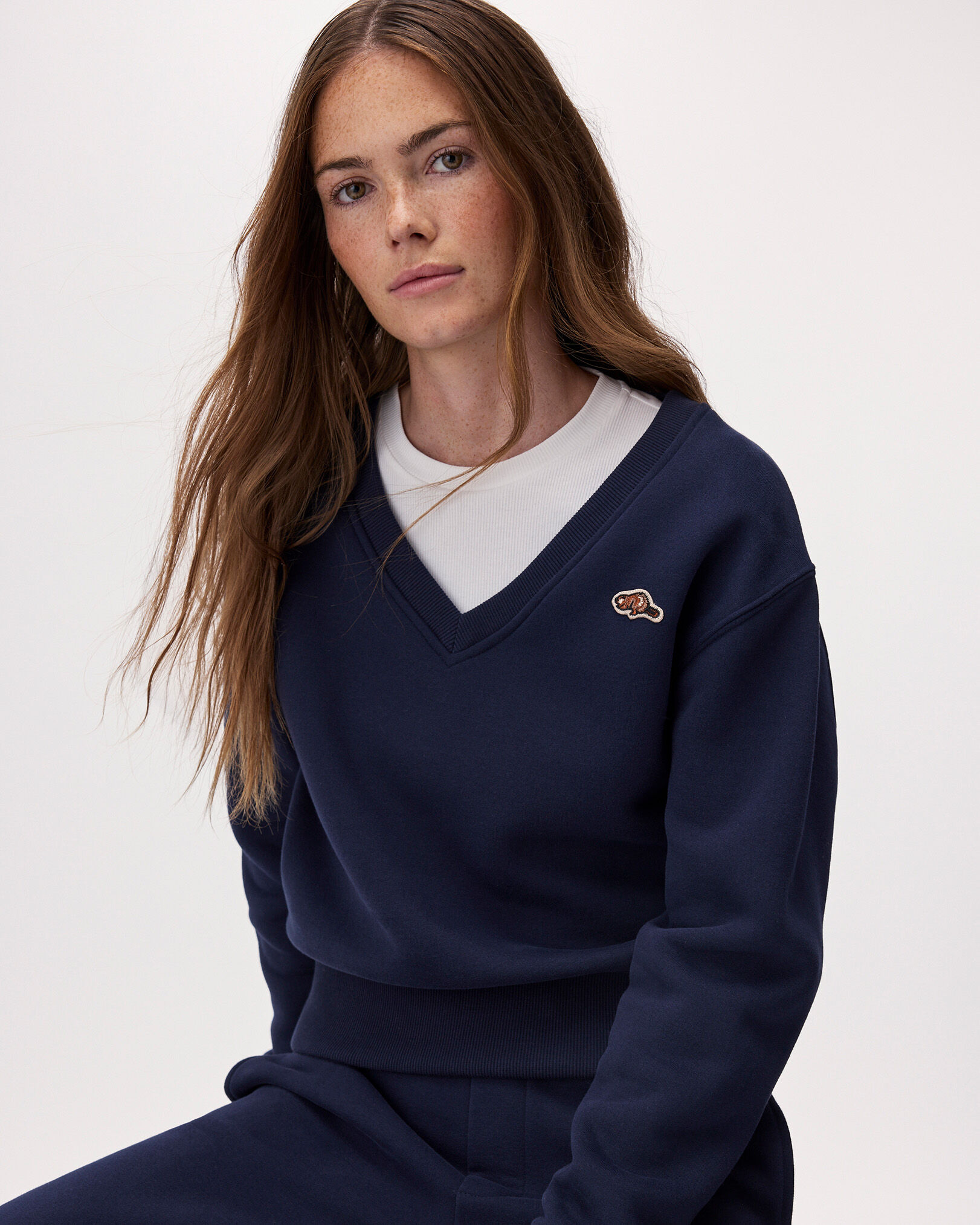Beavermark V-Neck Top